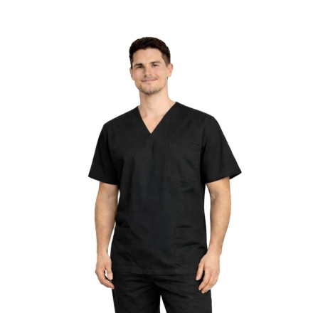 Bluza chirurgiczna bawełna 100% czarna roz. M